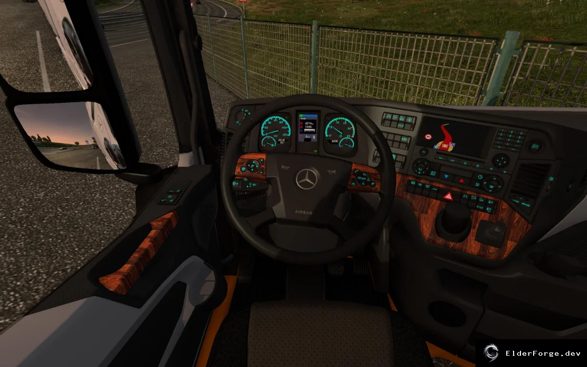Обложка мода: Mercedes Actros MPIV 2014 – Реалистичный интерьер для ETS2 (v1.0)