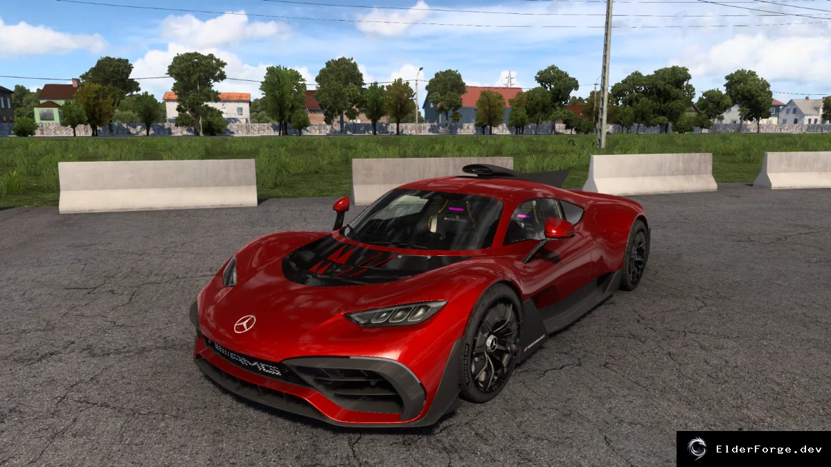 Обложка мода: Mercedes AMG One 2021 для Euro Truck Simulator 2 – полная комплектация