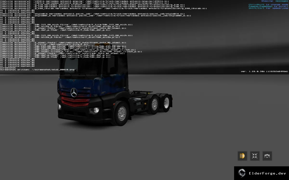 Обложка мода: Mercedes Antos '12 – новый мод для Euro Truck Simulator 2 (2 кабины, 7 шасси, 10 двигателей)