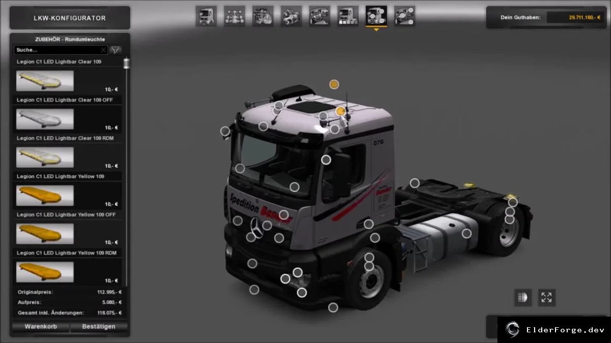 Обложка мода: Mercedes Antos 12 – полная версия для Euro Truck Simulator 2 (v1.27)