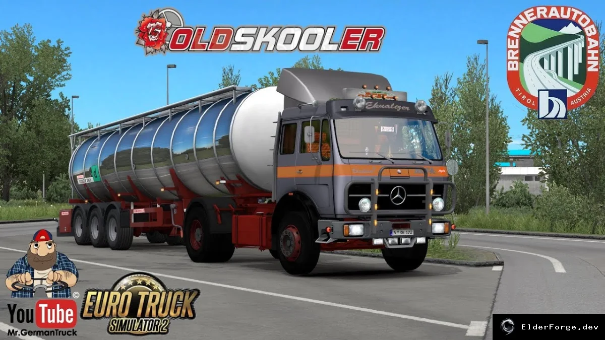 Обложка мода: Mercedes-Benz 1632 NG – классический тягач для Euro Truck Simulator 2