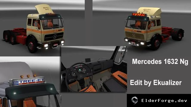 Обложка мода: Mercedes-Benz 1632 NG – новый автономный грузовик для Euro Truck Simulator 2
