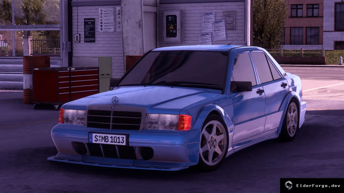 Обложка мода: Mercedes-Benz 190E 2.5‑16v EVO II – новый автомобиль для Euro Truck Simulator 2