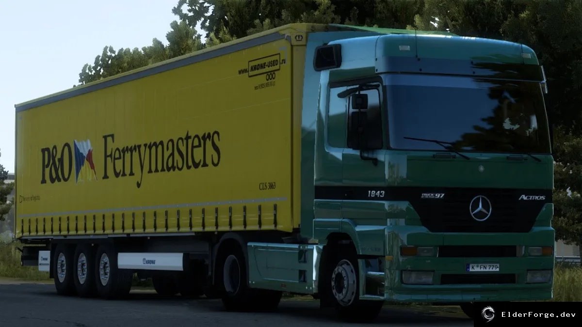 Обложка мода: Mercedes-Benz Actros 1843 MP1 – новый грузовик для Euro Truck Simulator 2