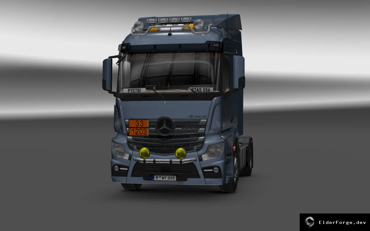 Обложка мода: Mercedes-Benz Actros MPIV v6.0 + DLC Cabin Accessories для Euro Truck Simulator 2
