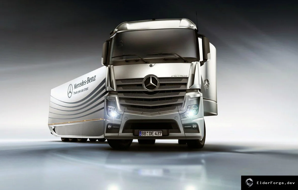Обложка мода: Mercedes-Benz Aero Trailer Concept для Euro Truck Simulator 2 (ETS2)