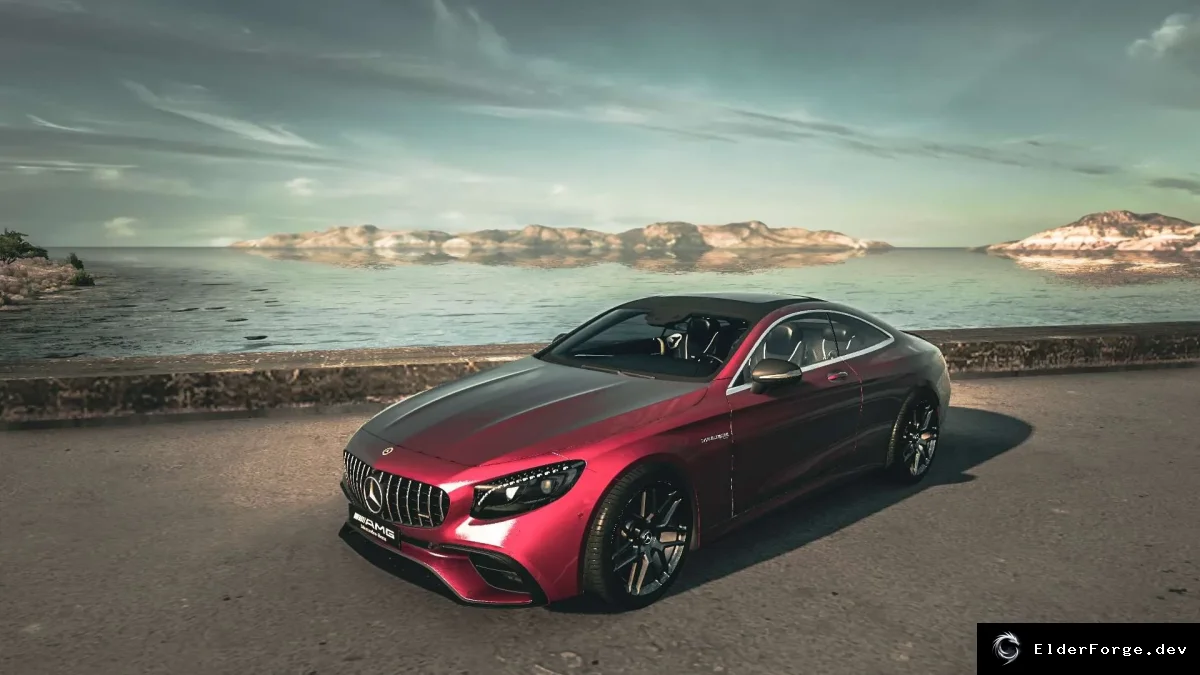 Обложка мода: Mercedes-Benz AMG S63 Coupe 2021 для Euro Truck Simulator 2 – полная комплектация