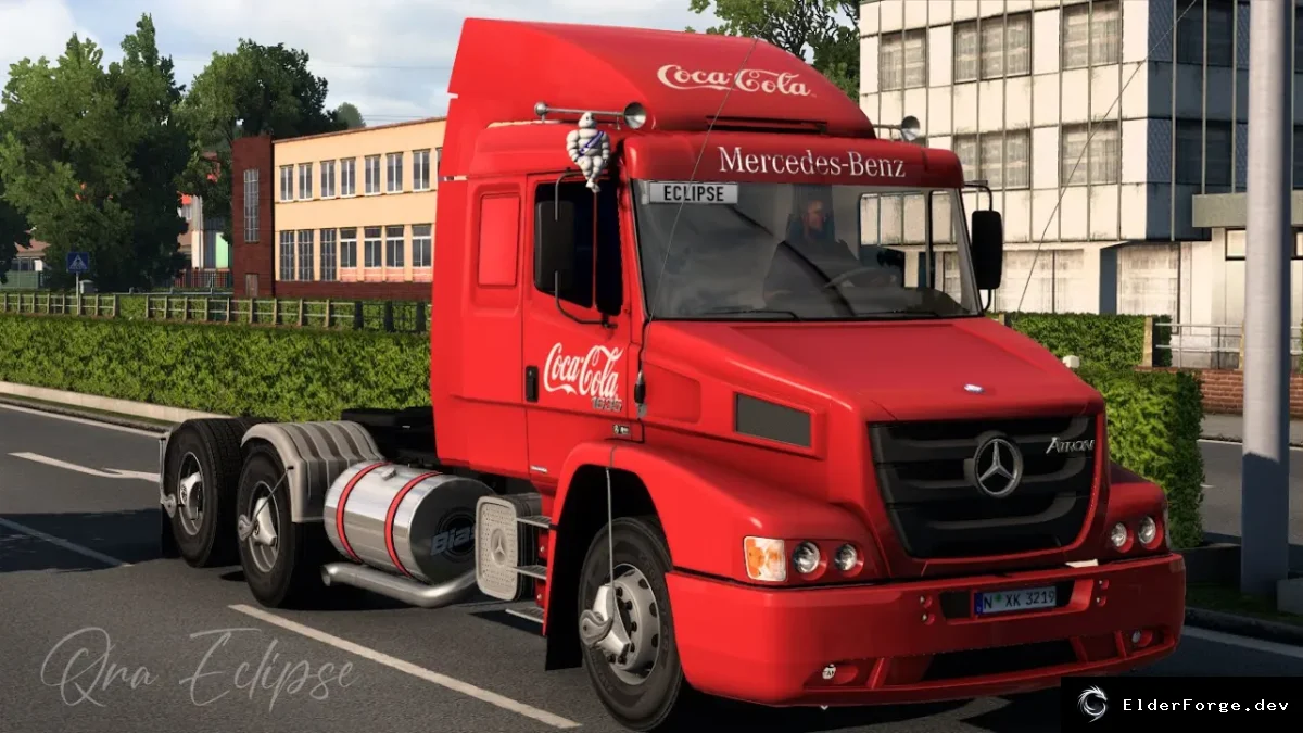 Обложка мода: Mercedes-Benz Atron 1635 LS – новый грузовик для Euro Truck Simulator 2 (ETS2)
