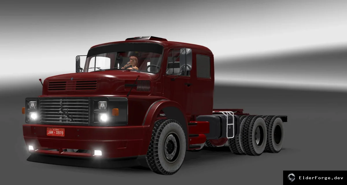 Обложка мода: Mercedes Benz LS 1934 – классический грузовик для Euro Truck Simulator 2 (ETS2)