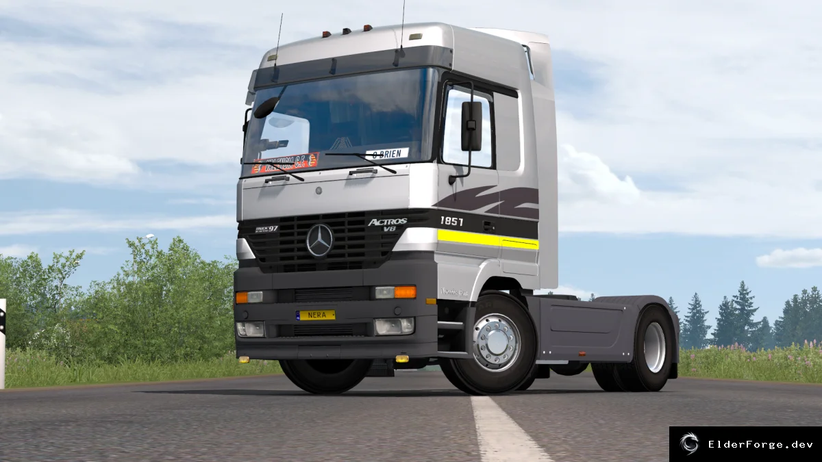 Обложка мода: Mercedes Benz MP1 для Euro Truck Simulator 2 – полная комплектация под версию 1.39