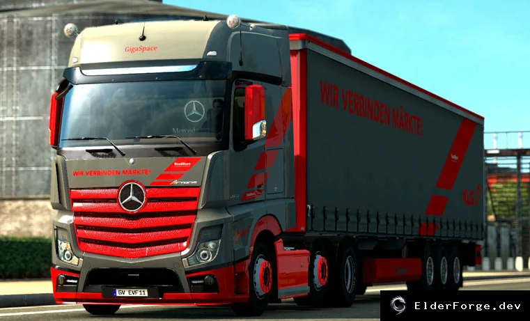 Обложка мода: Mercedes Benz New Actros – громкий звук выхлопа для ETS2