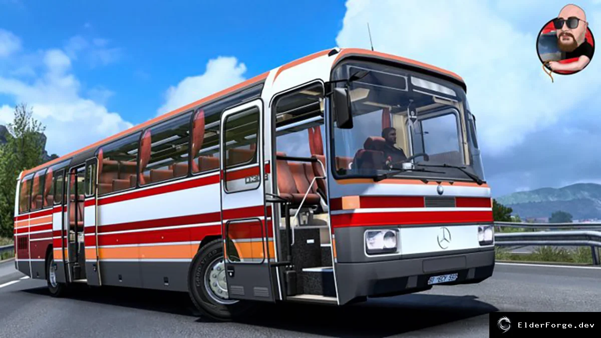 Обложка мода: Mercedes Benz O303 – новый автобус для Euro Truck Simulator 2 (v1.44)