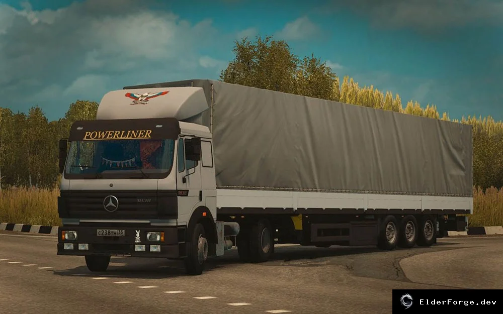Обложка мода: Mercedes Benz SK 1838 LS – новый грузовик для Euro Truck Simulator 2