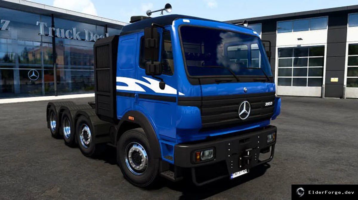 Обложка мода: Mercedes-Benz SK 8x4 – новый шасси‑мод для Euro Truck Simulator 2