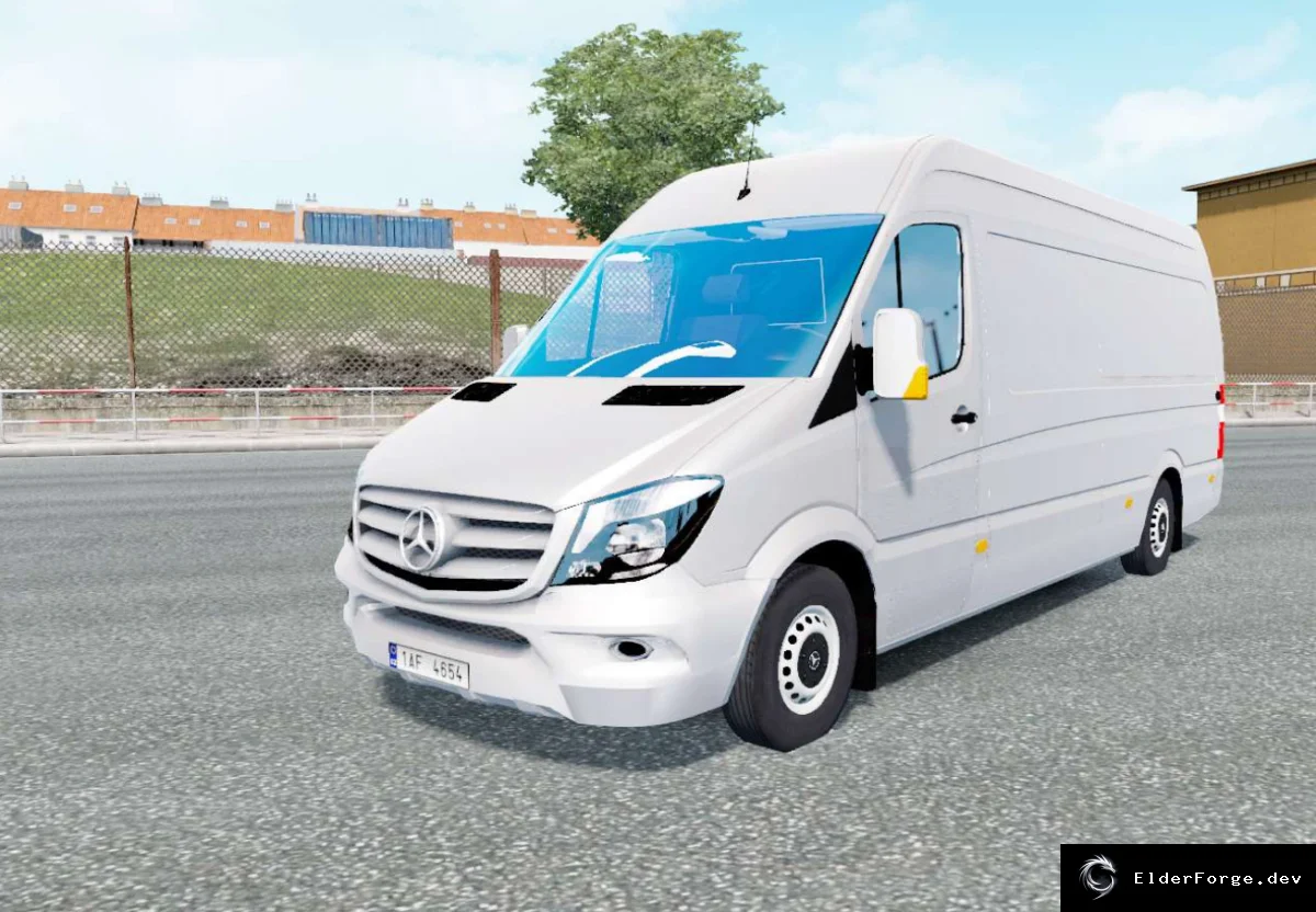 Обложка мода: Mercedes-Benz Sprinter 315 CDI для Euro Truck Simulator 2 – новый грузовик