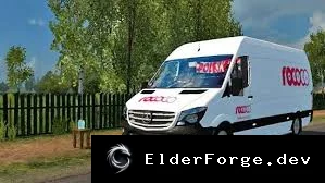 Обложка мода: Mercedes-Benz Sprinter Long – полный тюнинг для Euro Truck Simulator 2