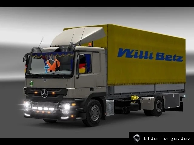 Обложка мода: Mercedes Benz Tandem Mod v2.0 – 28 тандемных кабин и улучшения для Actros MP3 в ETS2