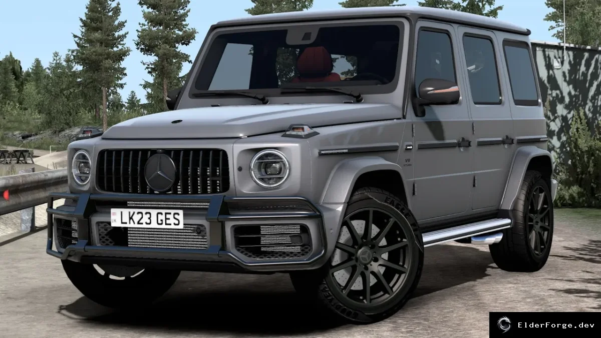 Обложка мода: Mercedes-Benz W463 2022 G63 AMG для Euro Truck Simulator 2 – реалистичный мод