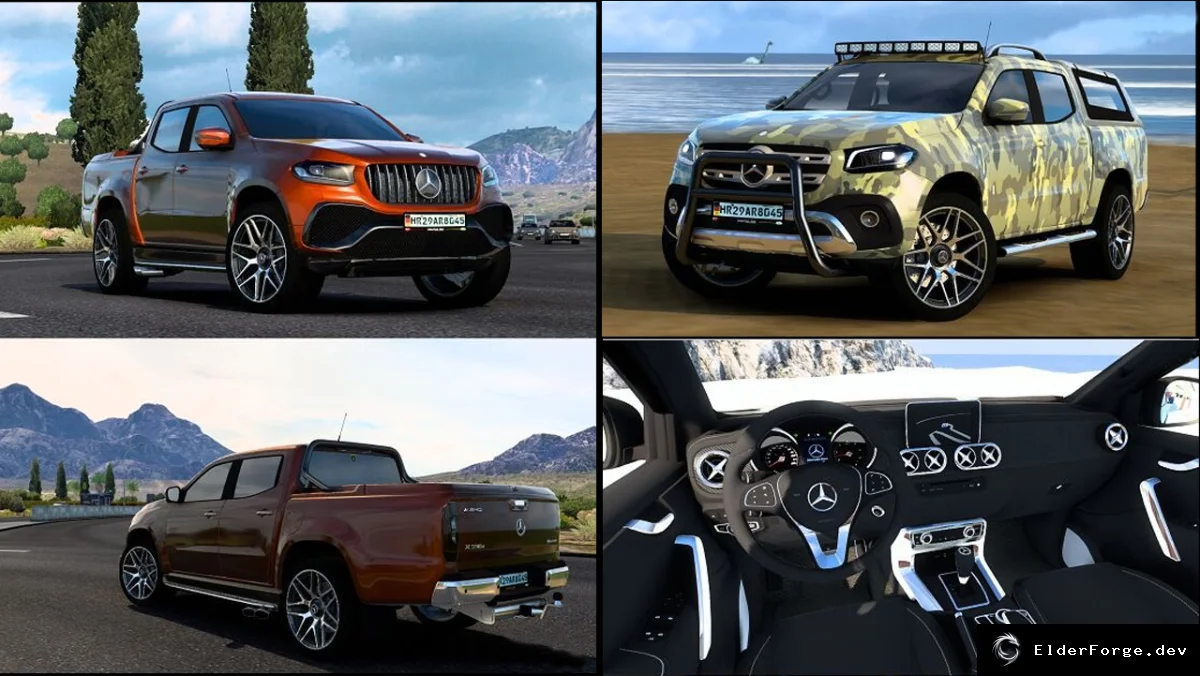 Обложка мода: Mercedes-Benz W470 X-Class для Euro Truck Simulator 2 – тюнинг‑мод (v3.1Fix)