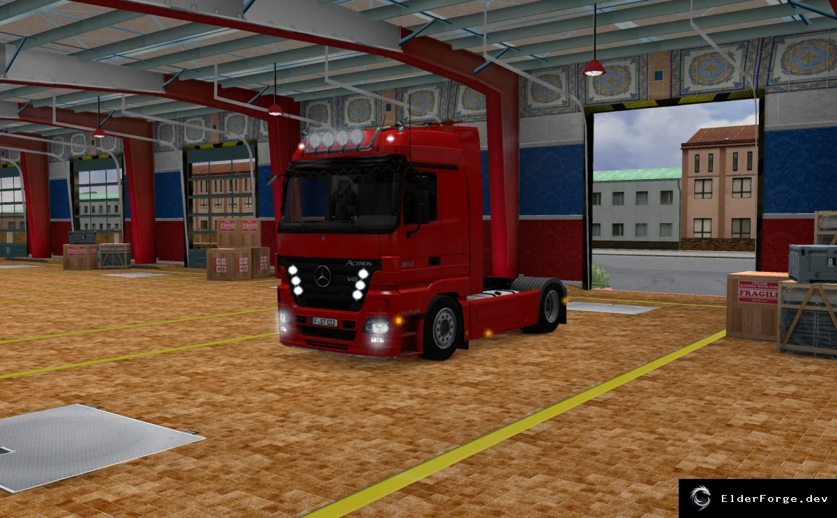 Обложка мода: Mercedes MP2 V8 – полностью укомплектованный V8 для Euro Truck Simulator 2