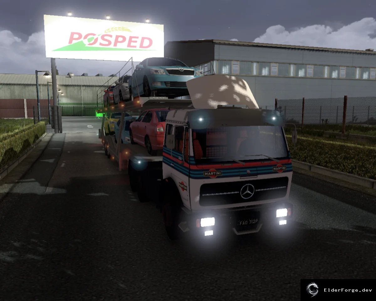 Обложка мода: Mercedes NG1631 v2.5 + Skin для Euro Truck Simulator 2 – новые двигатели и звук