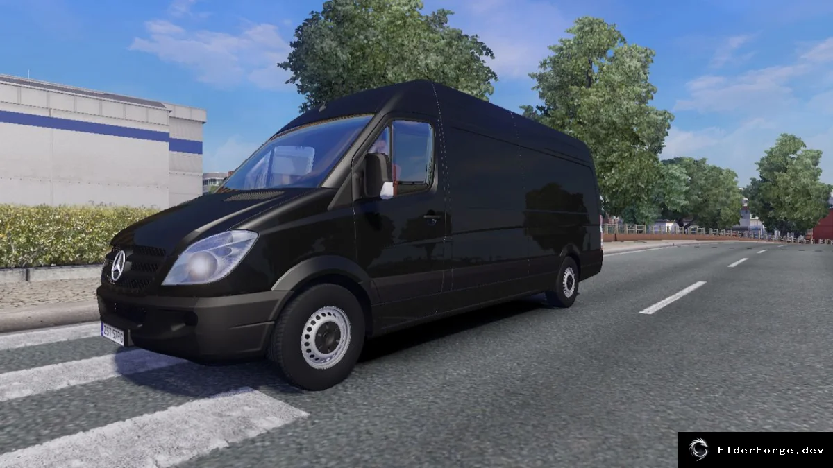 Обложка мода: Mercedes Sprinter 2-го поколения – новый грузовик в Euro Truck Simulator 2