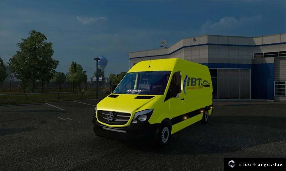 Обложка мода: Mercedes Sprinter 2015 для Euro Truck Simulator 2 – отдельный слот, уникальный салон и звук