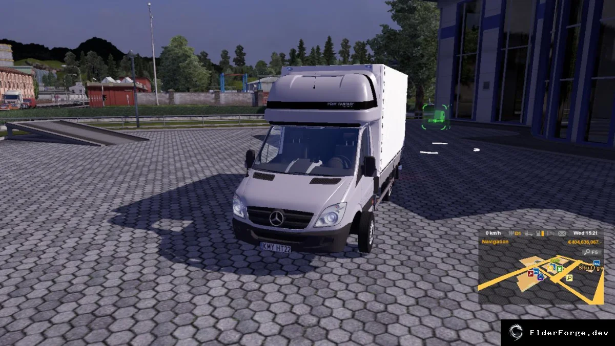 Обложка мода: Mercedes Sprinter для Euro Truck Simulator 2 – идеальный фургон для коротких рейсов