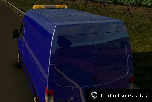 Обложка мода: Mercedes Sprinter для Euro Truck Simulator 2 (версия 1.18) – новый световой маяк