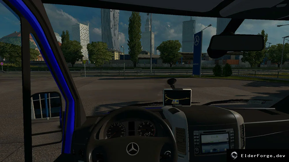 Обложка мода: Mercedes Sprinter GPS для Euro Truck Simulator 2 – версия 2.0