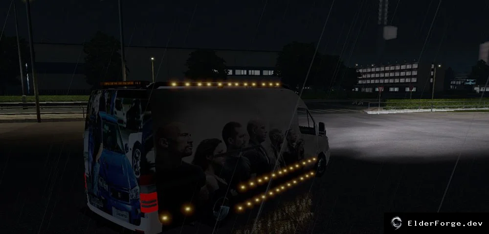 Обложка мода: Mercedes Sprinter Mega Mod V1 для Euro Truck Simulator 2 – два шасси, улучшенный тюнинг