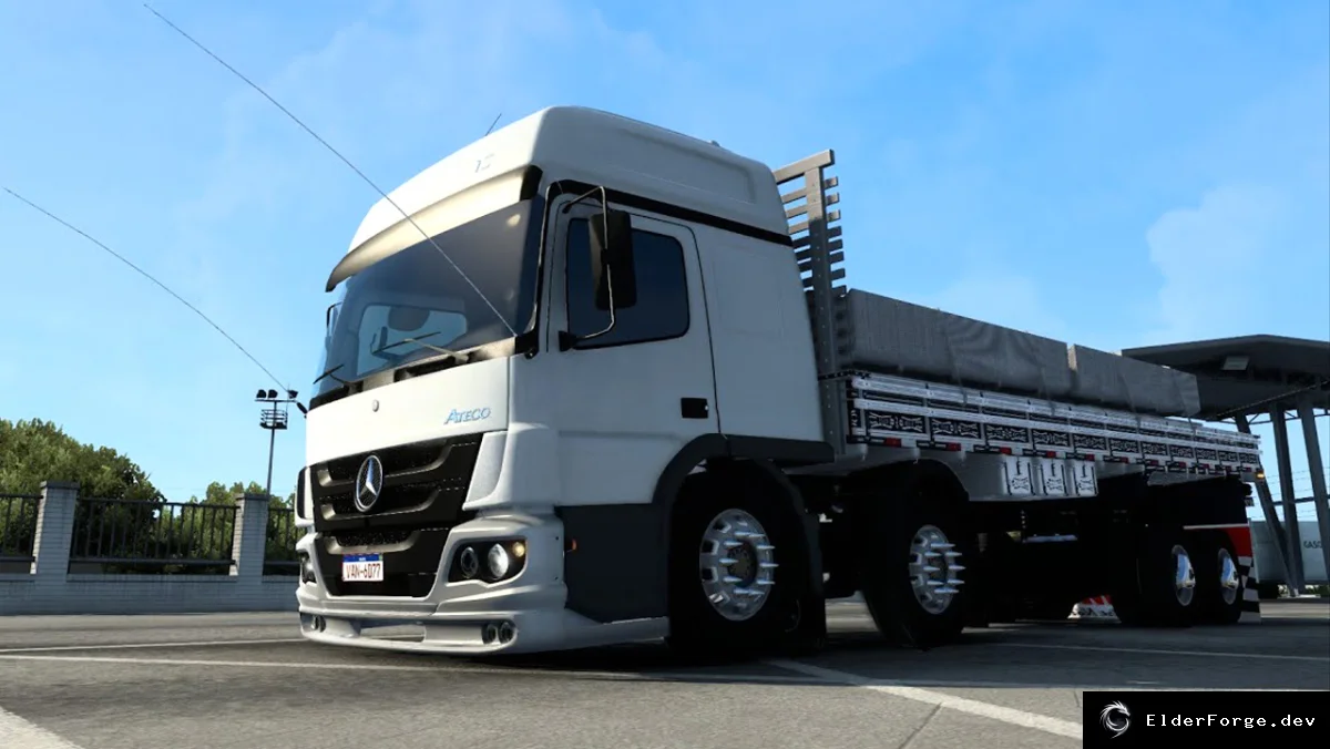 Обложка мода: Mercedes‑Benz Atego для Euro Truck Simulator 2 – новый грузовик (v1.45)