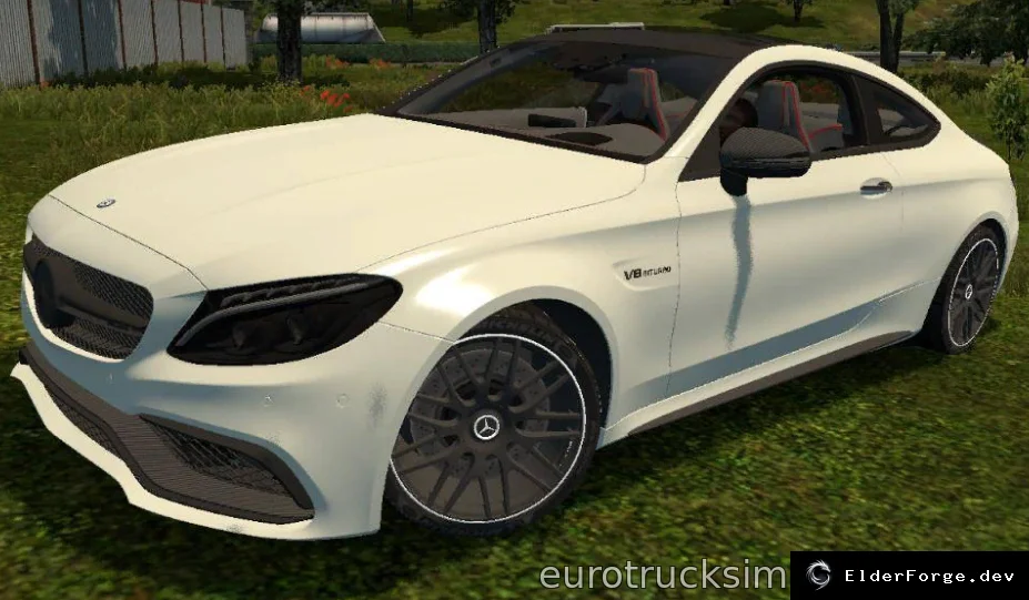 Обложка мода: Mercedes‑Benz C63S AMG – новый автомобиль для Euro Truck Simulator 2