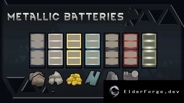 Обложка мода: Metallic Batteries – расширенный набор энергохранилищ для RimWorld