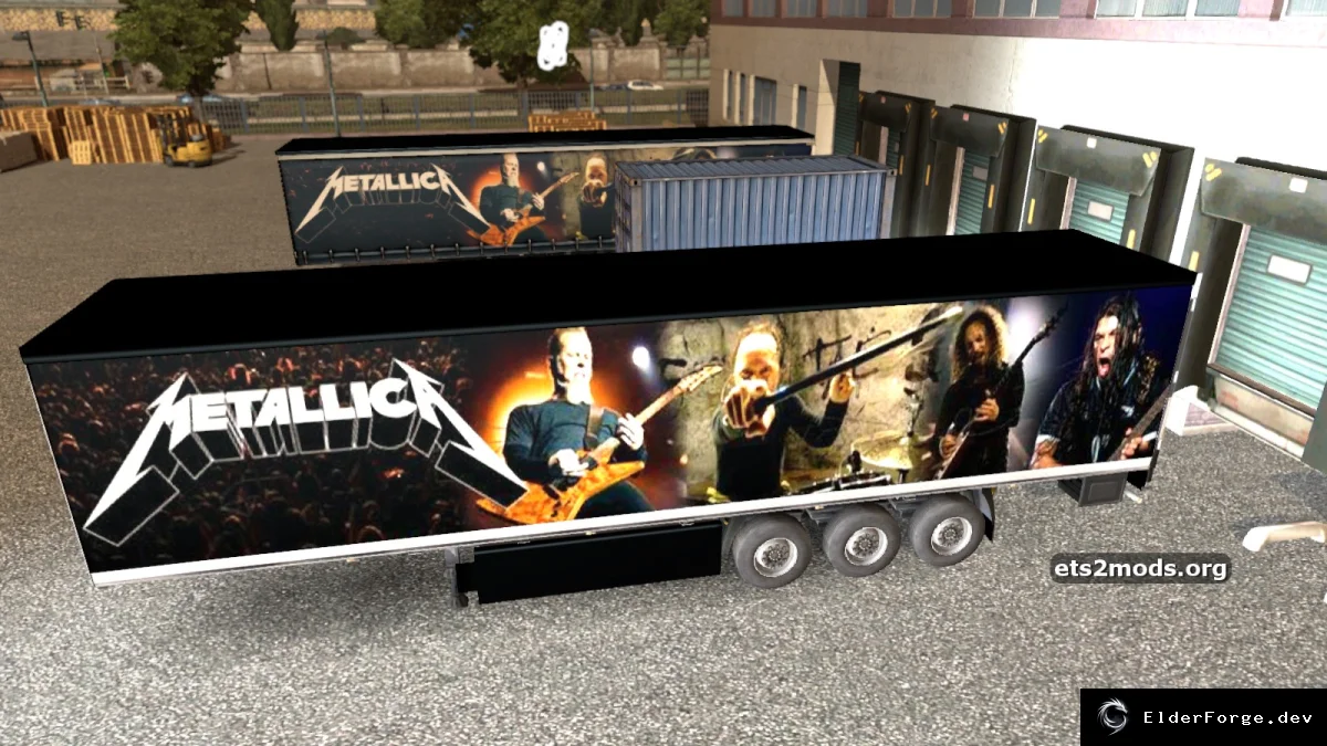 Обложка мода: Metallica Trailer для BarbootX – тяжёлый металл в ETS2