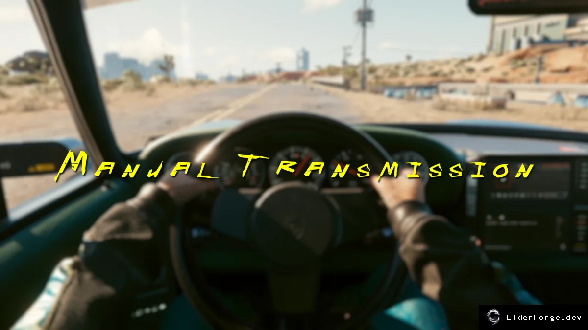 Обложка мода: Механическая коробка передач для Cyberpunk 2077 – реалистичное управление авто