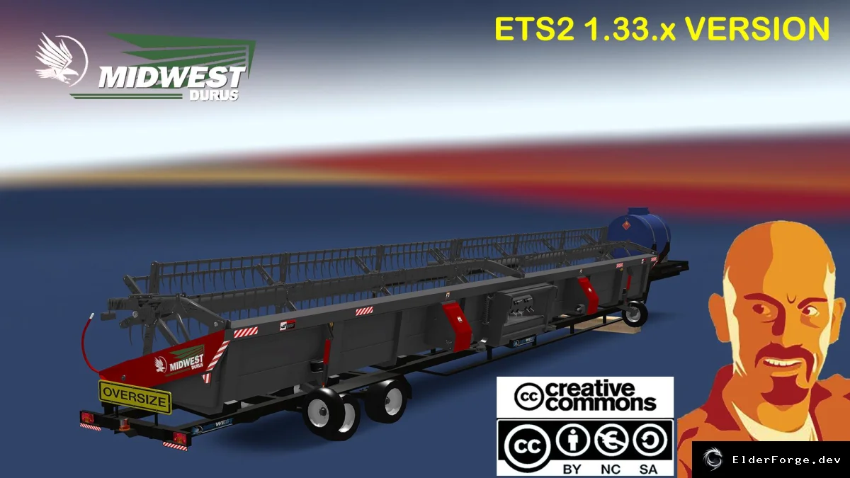 Обложка мода: MIDWEST DURUS Trailers – новые прицепы 50‑60 ft для Euro Truck Simulator 2
