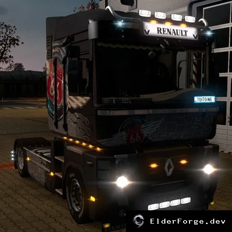 Обложка мода: Mini‑тюнинг Renault Magnum для Euro Truck Simulator 2