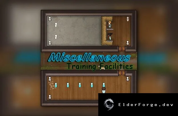Misc. Training – тренировочные площадки для колонистов в RimWorld