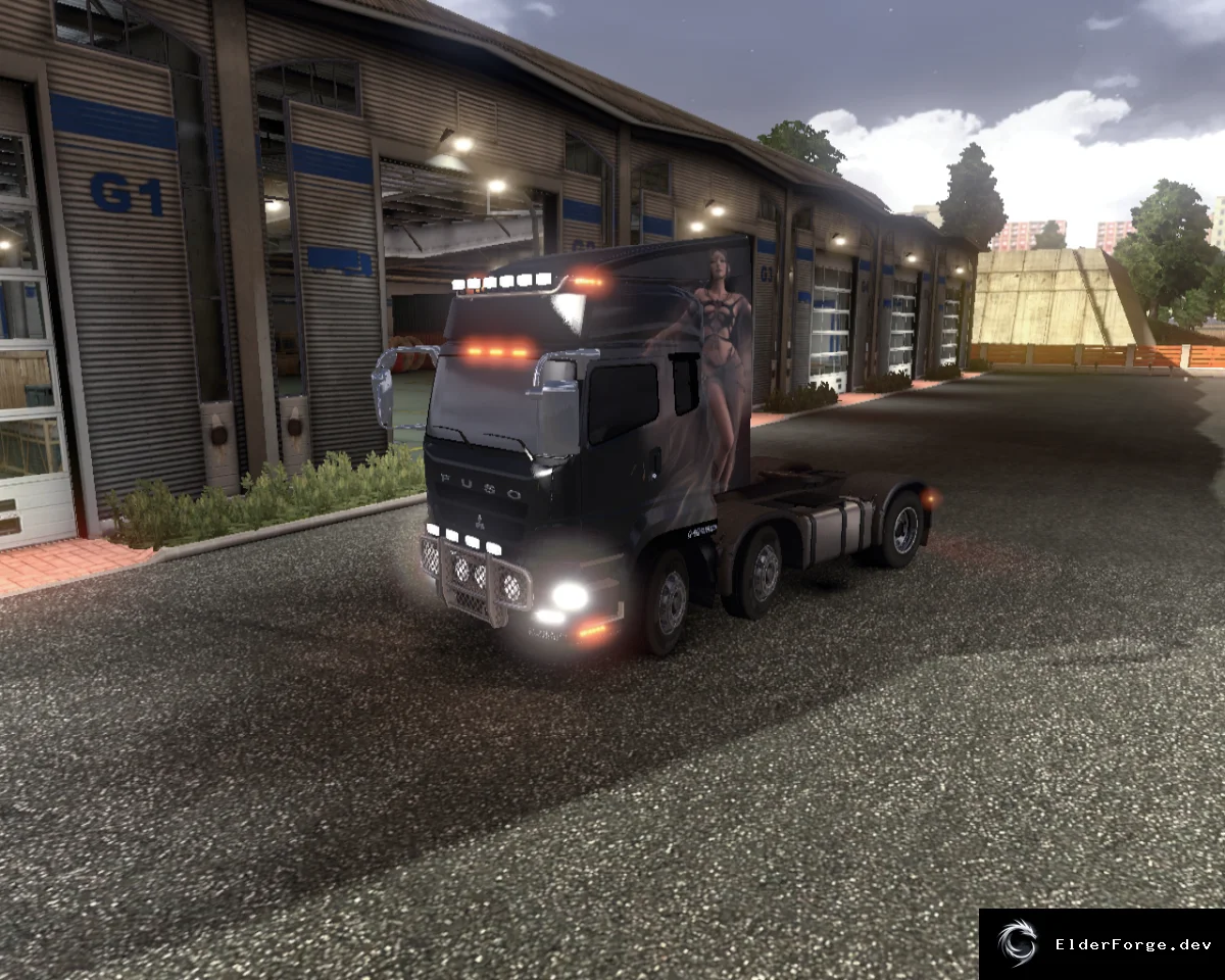 Обложка мода: Mitsubishi FUSO для Euro Truck Simulator 2 – полная линейка, 3 кабины, 3 шасси