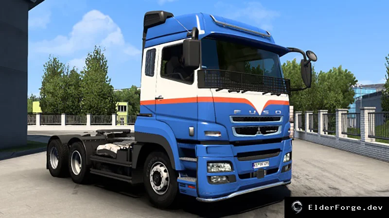 Обложка мода: Mitsubishi Fuso SuperGreat V – новый грузовик для Euro Truck Simulator 2 (ETS2) 1.46