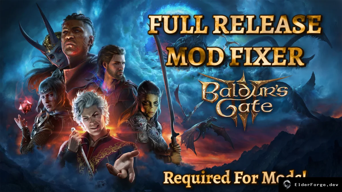 Обложка мода: Mod Fixer для Baldur's Gate 3 – стабильность всех модов в релизе