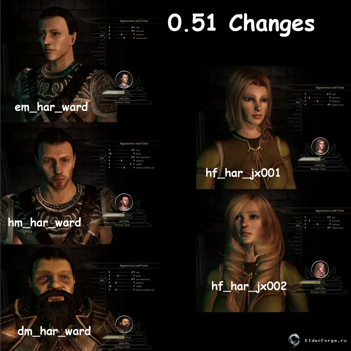 More Hairstyles v0.51 – новые прически для персонажей в Dragon Age: Origins