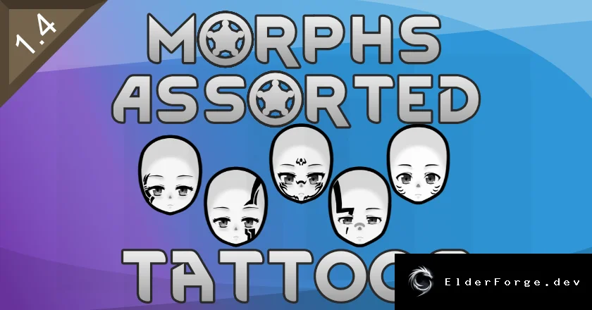 Morphs Assorted: Татуировки для аниме‑лиц в RimWorld