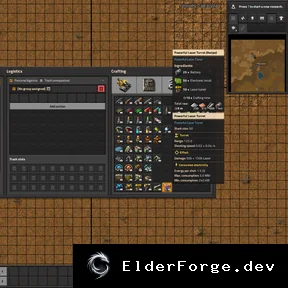 Обложка мода: Мощная лазерная турель для Factorio – высокая эффективность и длительный перезапуск