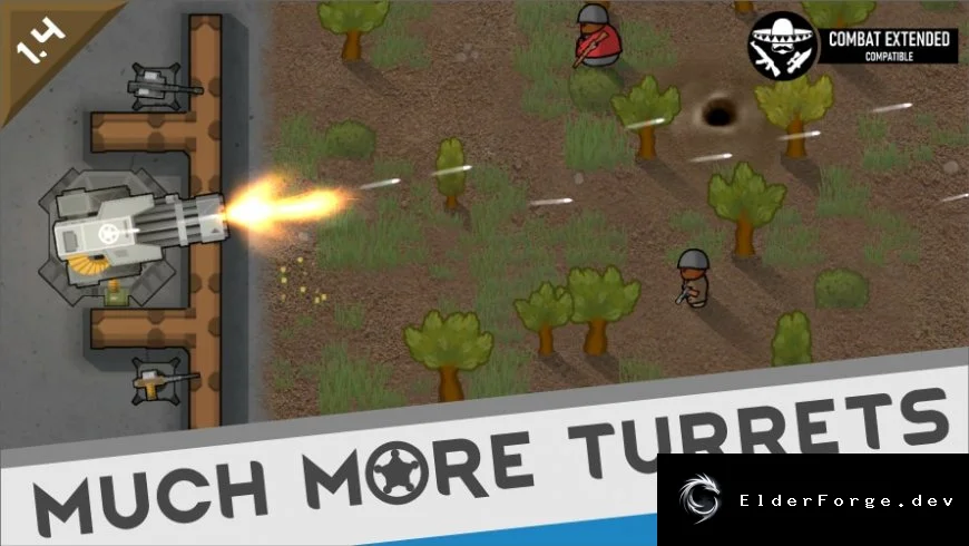 Much More Turrets – 8 новых оборонительных турелей для RimWorld