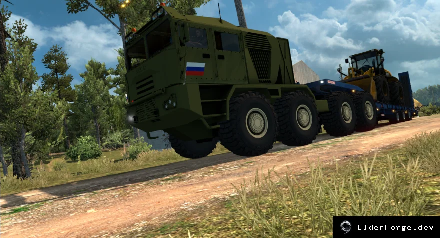 Обложка мода: MzKT VOLAT – новый грузовик в ETS2 с тюнингом и аксессуарами