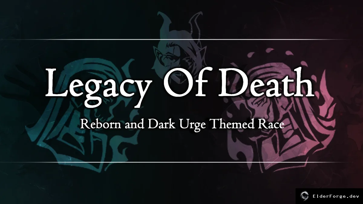 Обложка мода: Наследие смерти: новые подрасы Deathbringer и Deathtouched для BG3