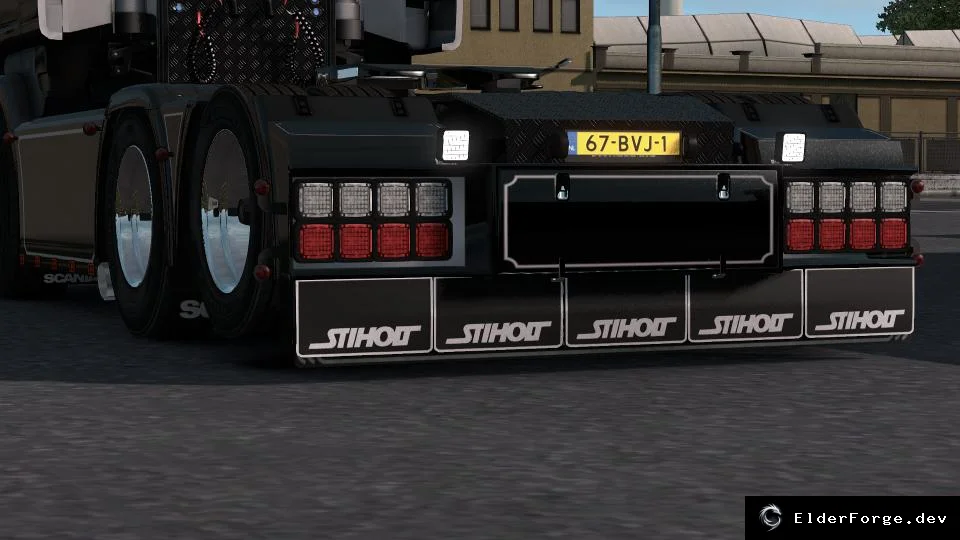 Обложка мода: Настраиваемый задний бампер для Scania RJL и Series 4 – ETS2