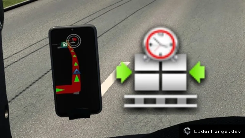 Обложка мода: Навигатор GPS для заказов агентств в Euro Truck Simulator 2